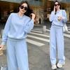Casual Sports Suit Women's Autumn and Winter Fashion Age-reducing Loose Slimming Sweatshirt Two-piece Set
