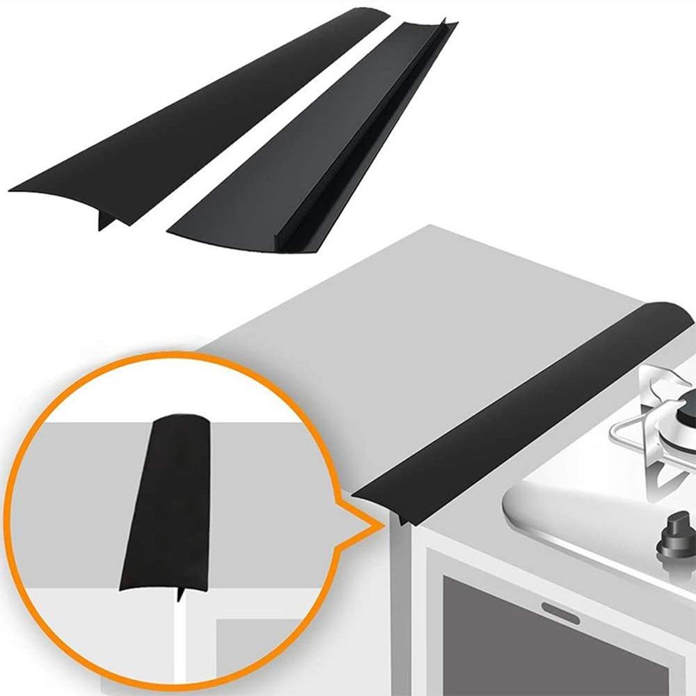 2 PCS Silicone Stove Gap Cover T Shaped Stove Gap Filler Counter Gap Sealing Strip Oven Washer