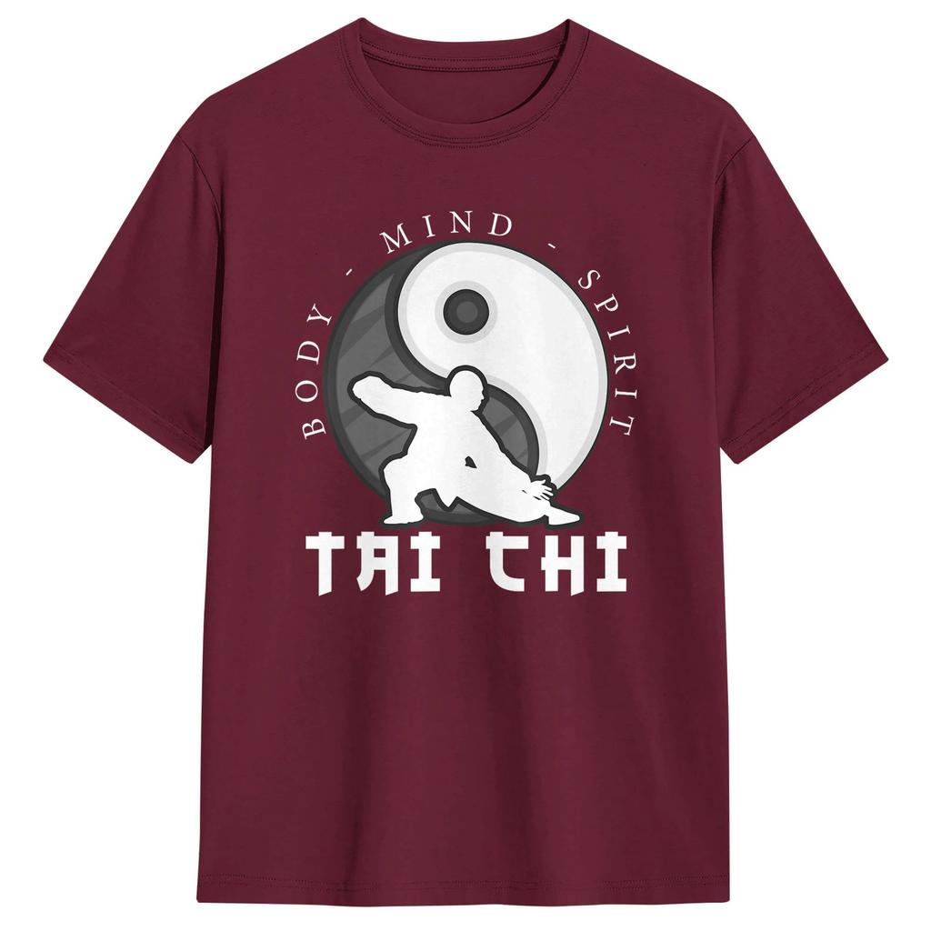 Tai Chi T Shirt Unisex Cotton Funny Tshirt Round Collar Tees Short Sleeve Tops 6xl