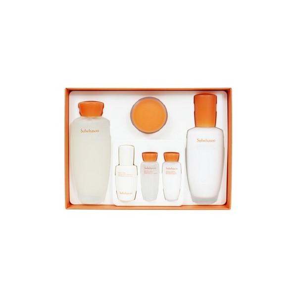 Sulwhasoo Essential Comfort Daily Routine (2pcs Jaum Balancing Water 150ml, Emulsion 125ml) + Gift: Water 15ml, Emulsion 15ml, Serum 8ml, Cream 5ml
