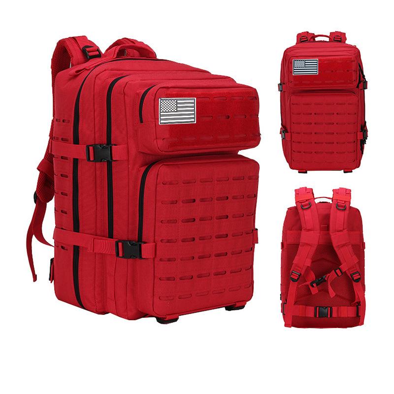 Men's Large Capacity Camouflage Tactical Hiking Backpack for Outdoor Sports and Mountaineering