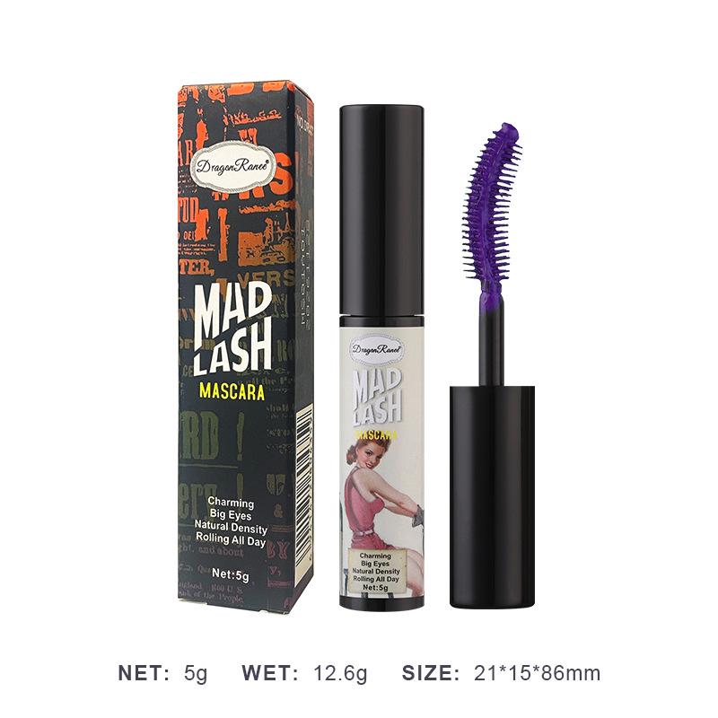 DragonRanee Retro Style Waterproof Colored Mascara - Blue, Purple, White