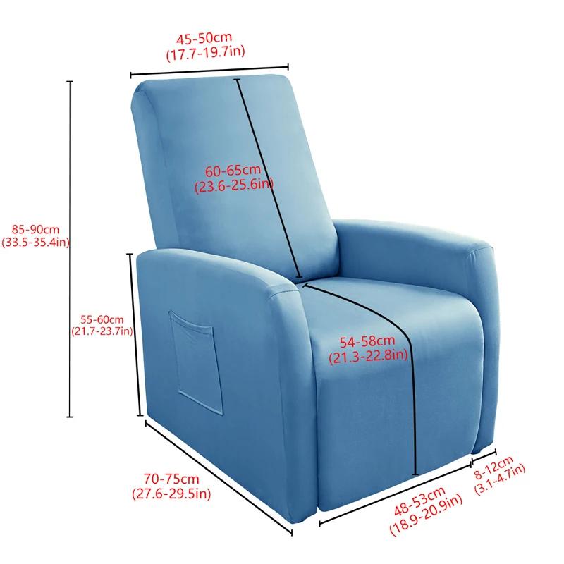 1pc Waterproof Recliner Sofa Cover Non-slip Sofa Covers For Living Room Single Sofa Chair Couch Cover Home Armchair Covers