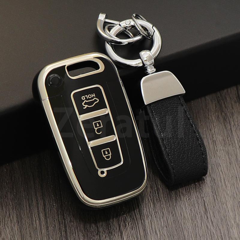 3 Button Tpu For Kia Sonata 8 Sr Ix35 Elantra I30 Soul Hyundai Veloster Solaris Hb20 Rohens Car Key Case Keyless Cover Keychains