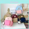 Trendy Dual Color Children's Backpack Stylish Oxford Fabric For Boys And Girls