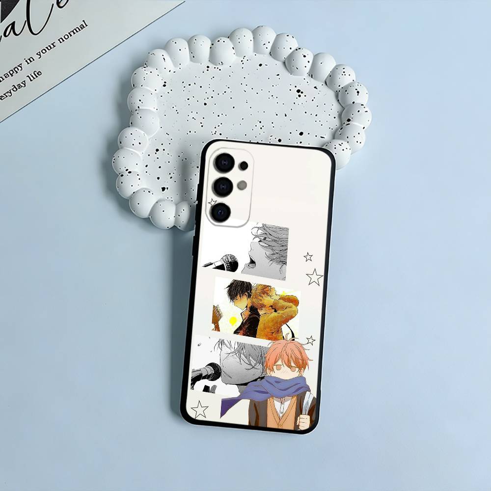 BL- Anime Ritsuka- Mafuyu Sato -Given  Soft Silicone Case for Samsung S25, S24, S21, S22, S23, S30, Ultra, S20, Plus, Lite-Black