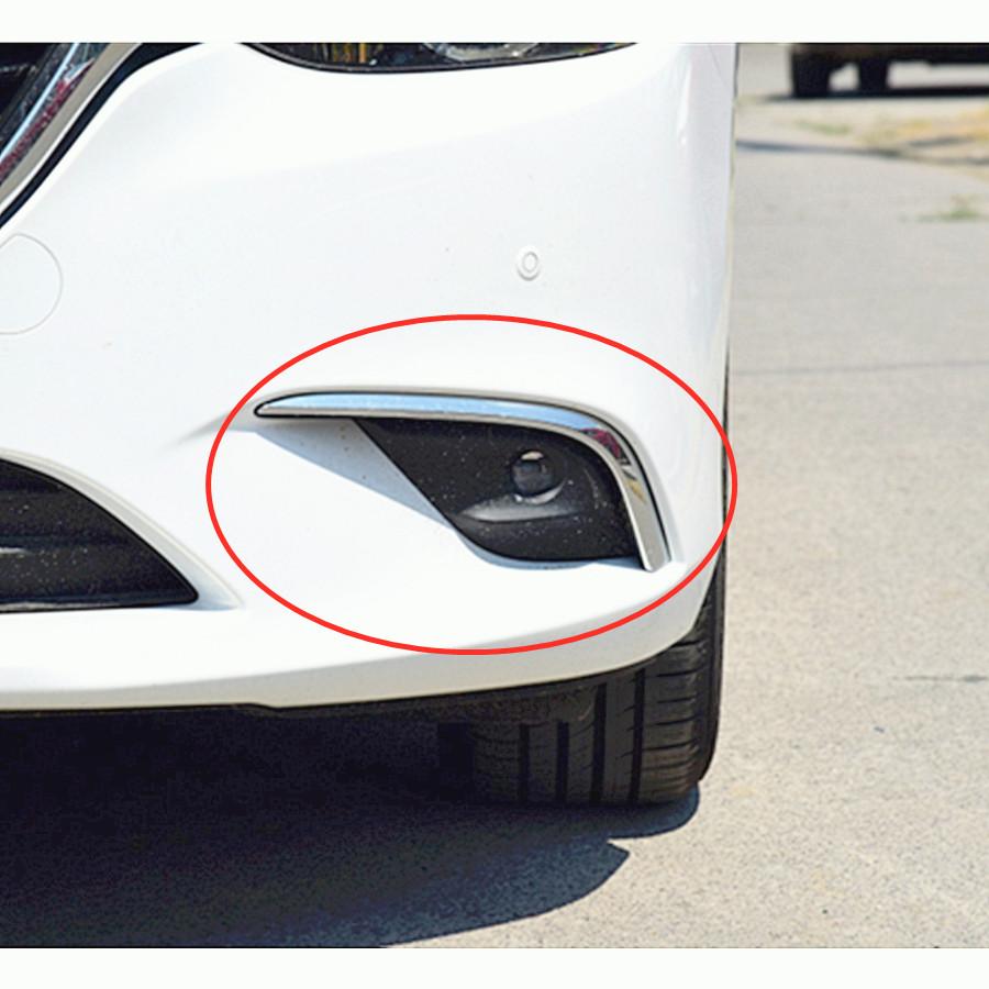 Car accessories body parts front bumper sliver grille fog lamp cover for Mazda 6 2016 to 2019 GL