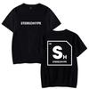 Modna odzież codzienna Męskie Koszulki James Hype Stereohype T-shirt Okrągły dekolt Krótki rękaw Bluza Oversize Unisex Harajuku wysoka jakość