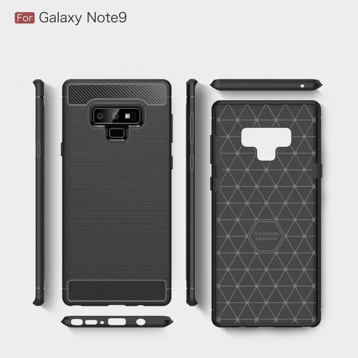 Case - Samsung - Galaxy Note 9 - TPU - Shockproof - Flexible - Black