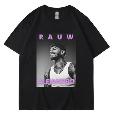 Rauw Alejandro Vintage 90s Style T Shirt Unisex Women Hip Hop Fashion Tshirt Oversized Cotton Casual High Street Short Sleeve Male