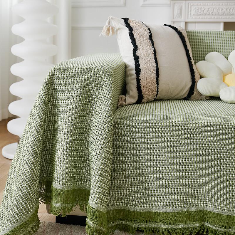 

Скандинавский комплект диванного полотенца и наволочек - Зимнее одеяло, Универсальный чехол для дивана на четыре сезона 90x210cm