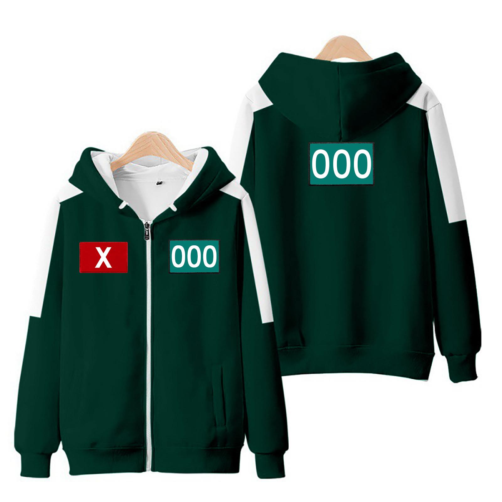 

Спортивный костюм с капюшоном, унисекс, одежда для бега, пуловер с длинными рукавами, толстовка с капюшоном L зелёный