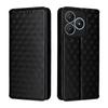 Embossed Leather Card Holder Phone Case with Magnetic Flip for Wiko T20