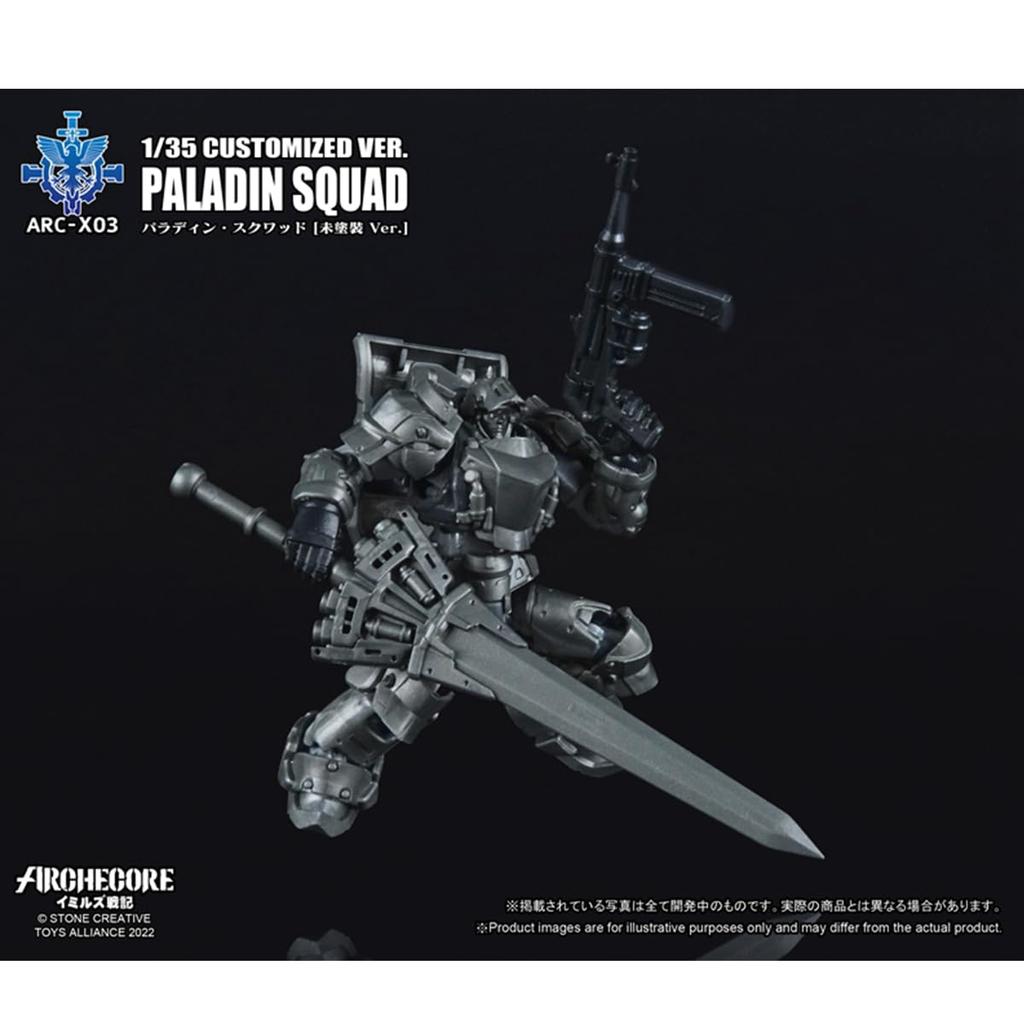 HiPlay TOY ALLIANCE Scale Paladin Squad Unpainted from Chronicles Fully Action Figure 1/35 ARC-X03 Ver. Imir's (Pre-painted, Assembled)