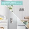 BSEED Double EU Wall Socket  Type-c USB Power Sockets Android Apple Mobile Phone Charging Ports Glass Panel 16A