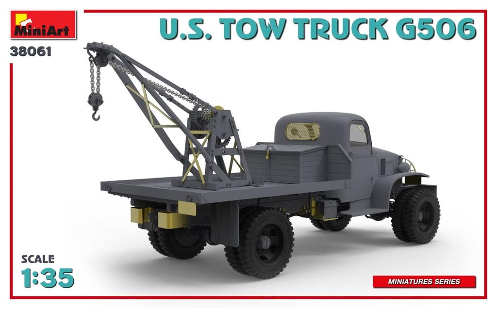 Miniart Scale American Tow Truck G506 Plastic Model Kit MA38061 1/35