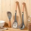 Silicone Spatula Cooking Spoon Heatproof Kitchen Tool With Comfortable Grip Perfect For Sauteing Baking And Serving