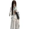 Painted Graffiti Micro-transparent Thin Sunscreen Blouse Long-sleeved T-shirt Women's 2026 New Summer Korean Beautiful Small Top