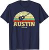 Retro Austin Texas Guitar Shirt Vintage Lone Star State Tee TShirt