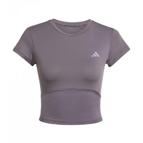 Adidas Womens/Ladies Hyperglam Stripe Detail Fitted Crop Top