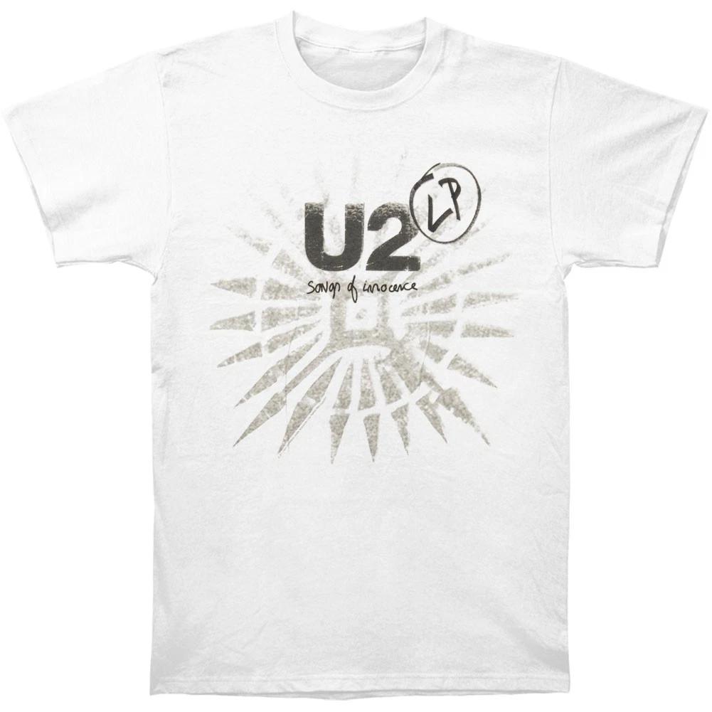 Men s U2 Sons Of Innocence White T Slim Fit T-shirt Medium White L