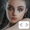 Premium Sense Simple Dark Halloween Demon Lightning Makeup Face Sticker Tattoo Sticker