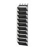 10 Tier Clear Over the Door Shoe Organizer 10 Large Deep Pockets Fit 20