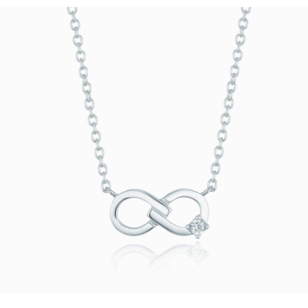 Endless April Birthstone White Necklace Llns22231S_S