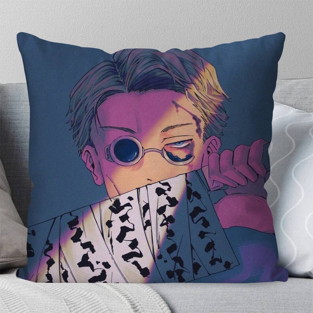 Nanami Kento Jujutsu Kaisen Anime Pillow Case Square Pillow Bedroom Sofa Leisure Comfort Cushion Car Living Room Home Decoration