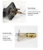 Matte Black Zinc Alloy Indoor Door Lever Lock with Knurled Handle Pattern