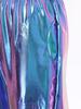 Damen Metallic Tanzhose Hoher Bund Elastischer Bund Lockerer Schnitt Sporthose Glänzender Schimmer Moderne Hose