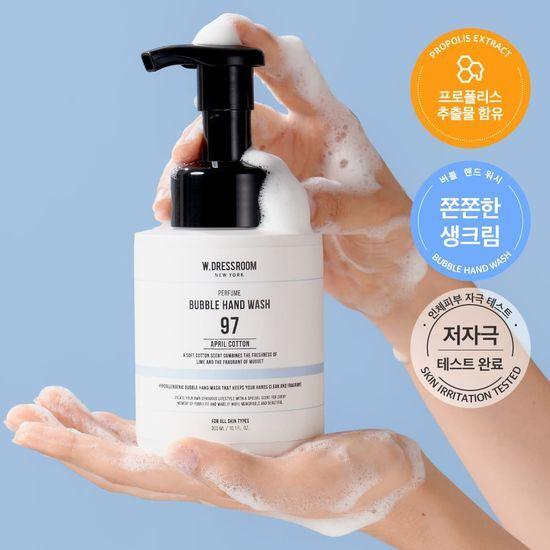 W.DRESSROOM Bubble Hand Wash 300ml (April Cotton, Peach Blossom)