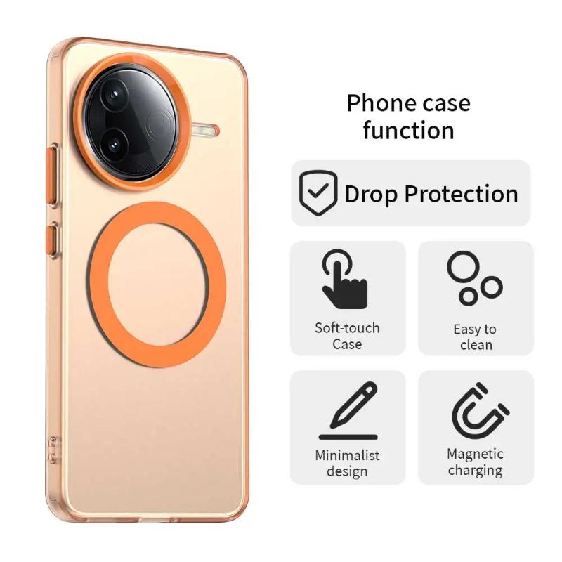 Case For POCO F7 Ultra for Magsafe Magnetic Wireless Charging Translucent Cover for POCO F7 Pro F7ultra Candy Bumper Matte Shockproof Magsafing Case