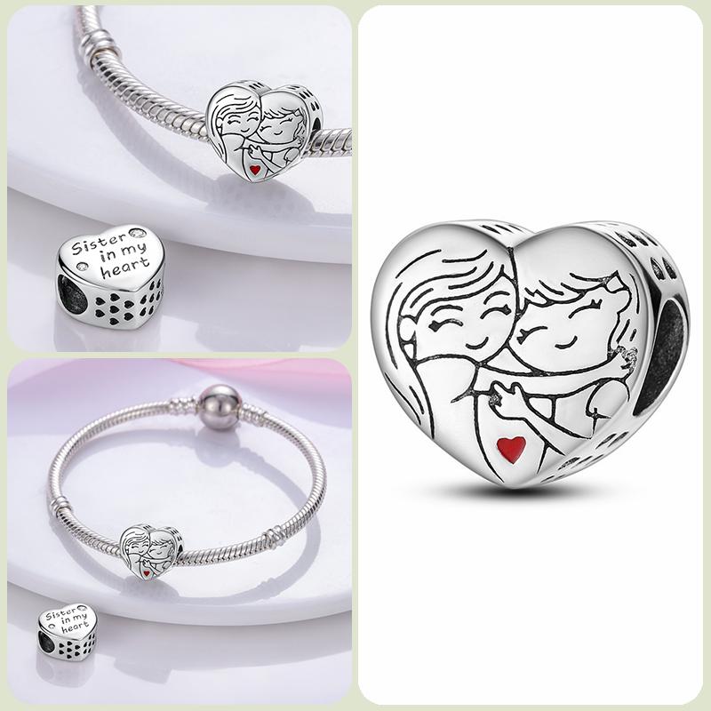 Modne koraliki zawieszki S925 ze srebra próby 925 w stylu klasycznym i romantycznym z motywem żółwia lotosu, odpowiednie do oryginalnej bransoletki DIY na prezent