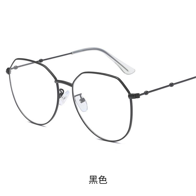 Personalized Irregular Anti-Blue Flat Glasses For Women Without Makeup Retro Myopia Optical Glasses Frame