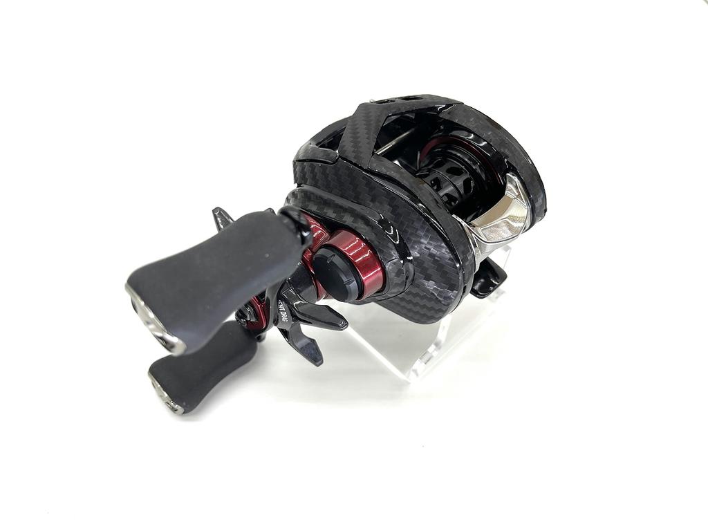 CUSTOM YOROI 21 Gekkabijin AIRTW Custom Scratch Baitcasting Reel Customization SEAT.JP Decal, Protection, (Black, Left-Handed)