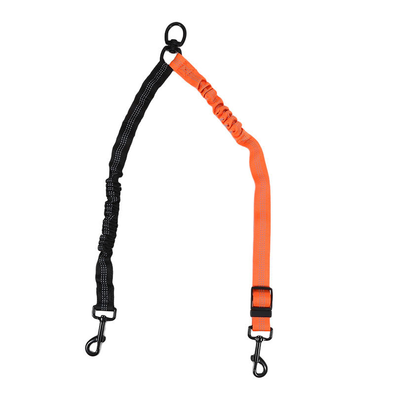 Dog Rope Large Dog Explosion Proof Pet Leash Adjustable Automatic Retractable One Drag Two Dog Leashes