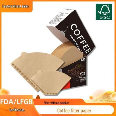 Filtre à café en papier en forme d'éventail pour verseur manuel, oreille à suspendre, jetable v02.