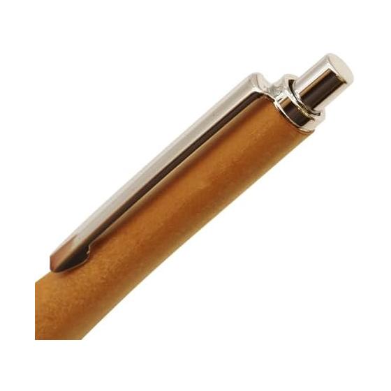 Shape Pen Wooden Mechanical Pencil, Japanese Cherry Wood, 0.5mm Lead, Knock Type, Barrel Diameter 13mm, Made in Japan. Ergonomic design with a