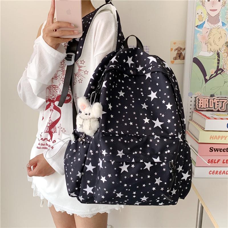 Schoolbag Japanese simple travel commuter ins backpack lightweight primary school student burden reduction backpack small fresh middle school student 