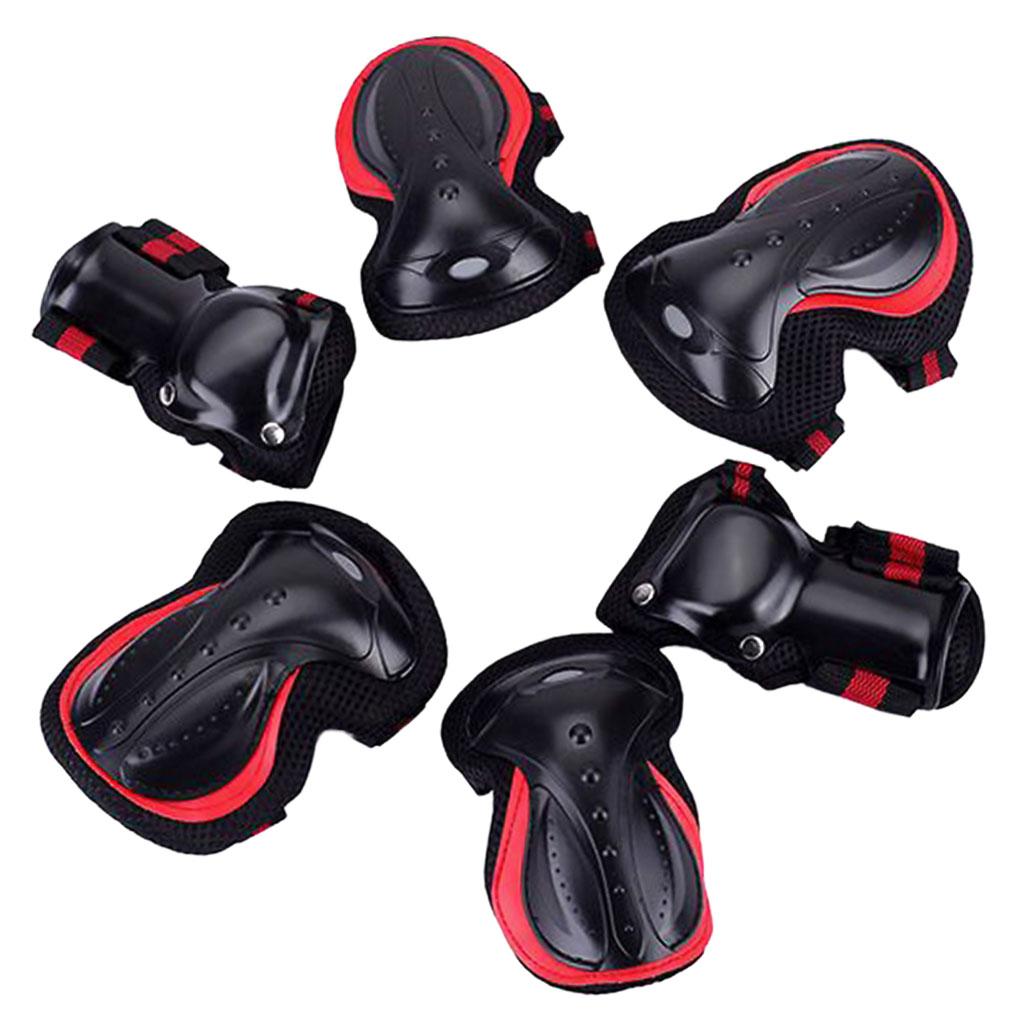 Skateboard Pads Knee Pad Protective Gear Set Wrist Elbow Safety Guard Cycling Outdoor