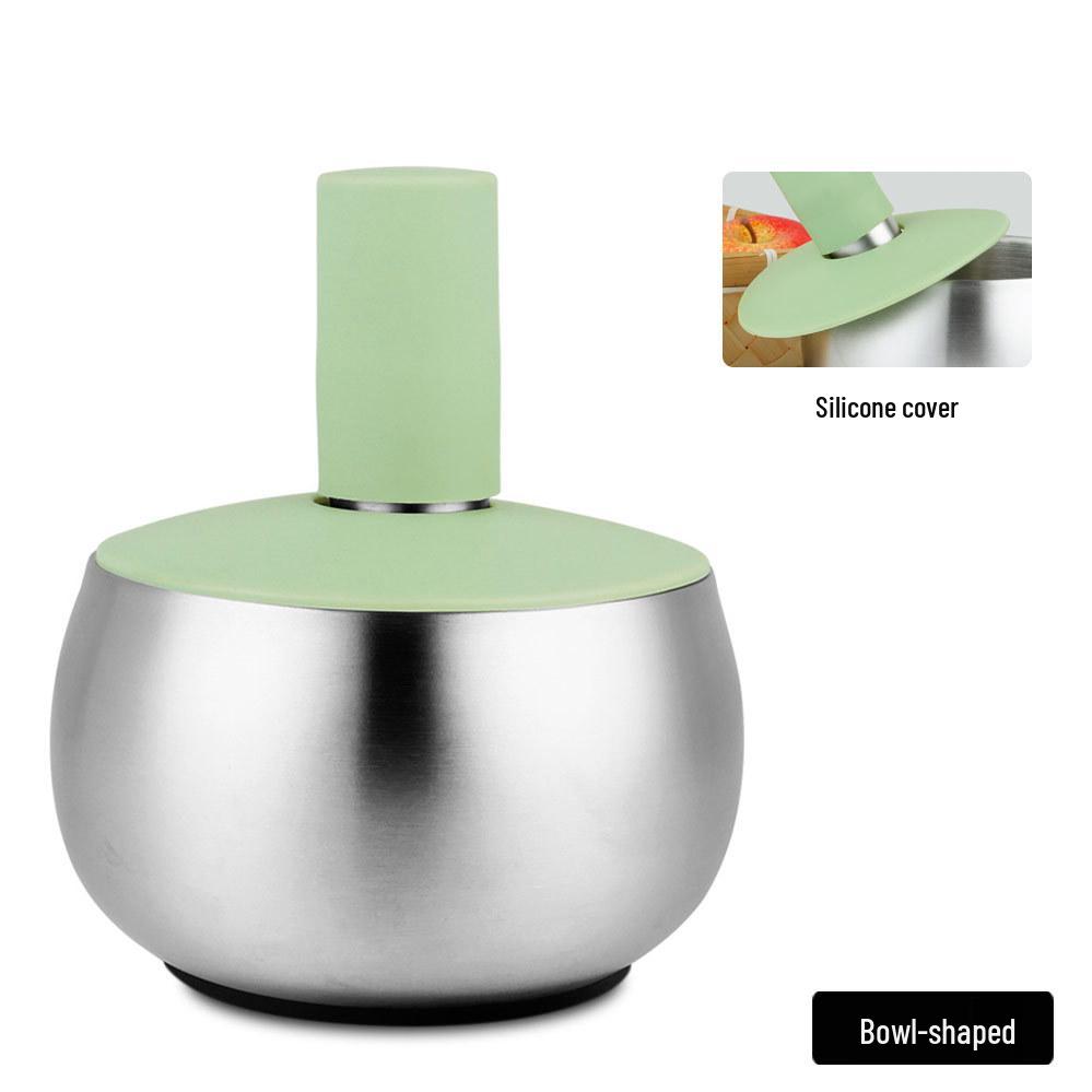 304 Stainless Steel Garlic Press & Grinder Mortar for Minced Garlic Paste