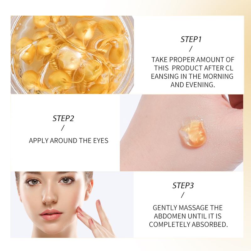MERCILEN 24K Gold Hyaluronic Acid Eye Cream 60g Diminishes Eye Lines Lifts and Firms Eyes Anti-Wrinkle Care Eye Cream