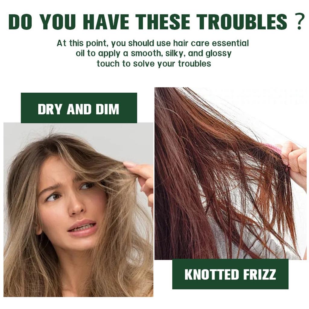 Ginseng Hair Care Serum Oil 100ml Anti-frizzy Soft Care Perm Dry Damaged Long-lasting Fragrancy Spray