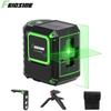 Mini Laser Level: 2-Line Green Light, Strong & Thin, Auto-Winding