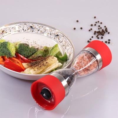 Molinillo Olla para Condimentos Molinillo de Pimienta de Doble Propósito Molinillo de Pimienta Núcleo de Molienda Cerámico Sal Transparente