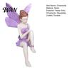 Bedroom Decorative Piece Flower Fairy Ornaments, Beautiful And Fine Carving Figurines, Small Figurine Resin Sculpture for Home Patio Balcony