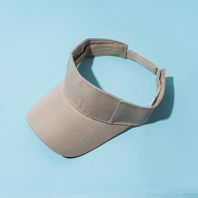 Hat Female Tide Summer Sun Protection Sun Shade Duck Tongue Baseball Cap Men's Solid Color Empty Top Hat
