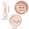 Cute Cat Feeding Spoon Lid 1pc Reusable Universal Size Multifunctional Cat Can Lid Spoon Set Pet Feeding Accessories
