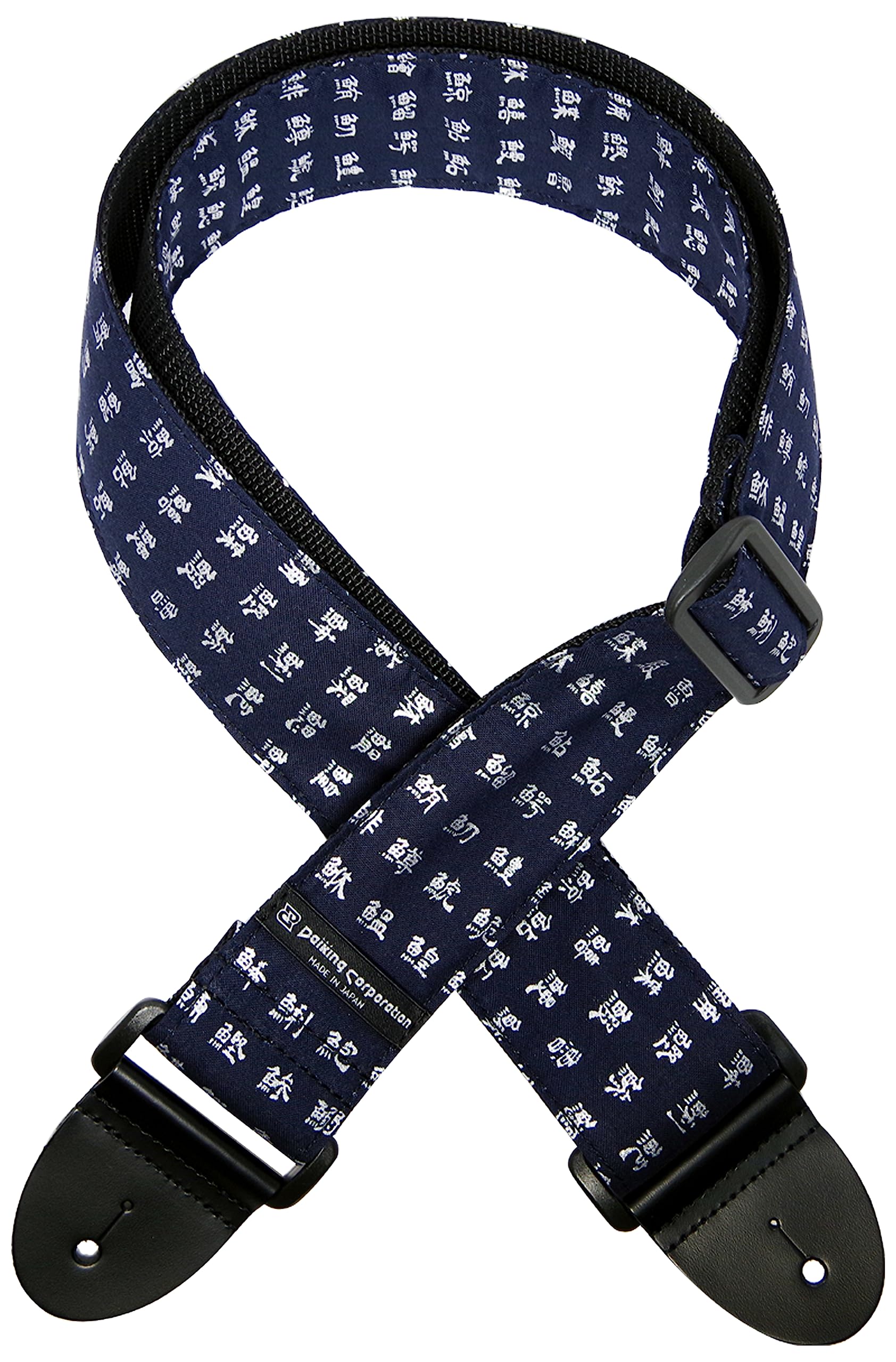 Daiking Guitar Strap Japanese Pattern Fish Kanji No.3